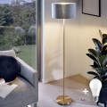 LED επιδαπέδιο φωτιστικό TUNJA 1xE27/20W/230V Ø 38 cm χρυσό/γκρι