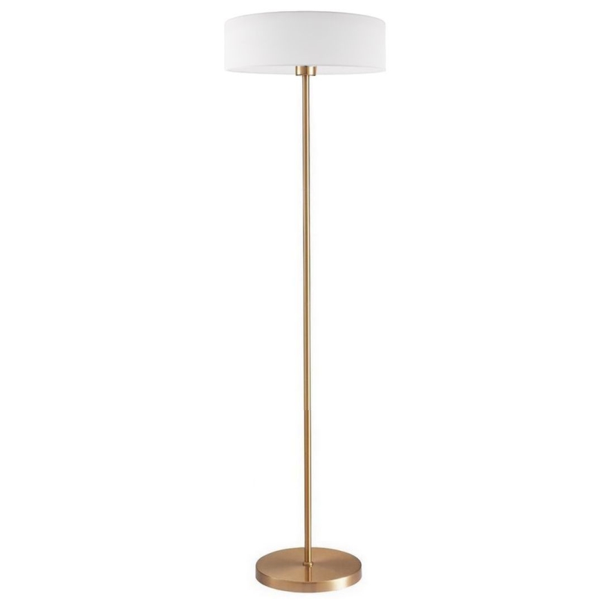 LED επιδαπέδιο φωτιστικό TUNJA 1xE27/20W/230V Ø 38 εκ. χρυσό/λευκό