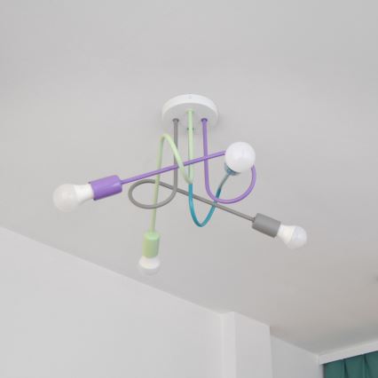 LED Οροφής Φωτιστικό OXFORD 4xE27/10W/230V