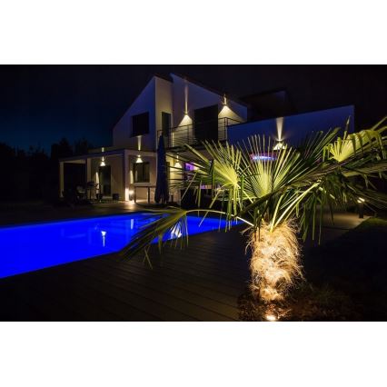 LED Επιτοίχιο φωτιστικό εξωτερικού χώρου 2xLED/3W/230V IP54 μαύρο