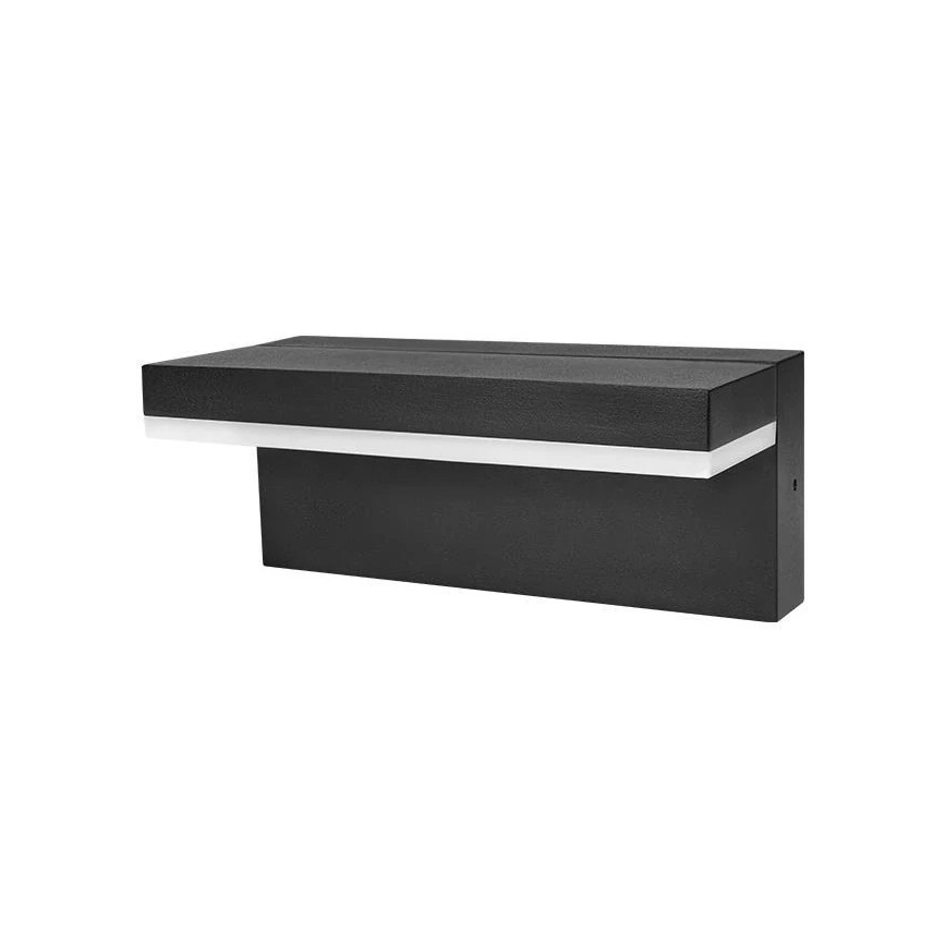 LED Επιτοίχιο φωτιστικό εξωτερικού χώρου HESTIO LED/9W/230V 4000K IP44 μαύρο