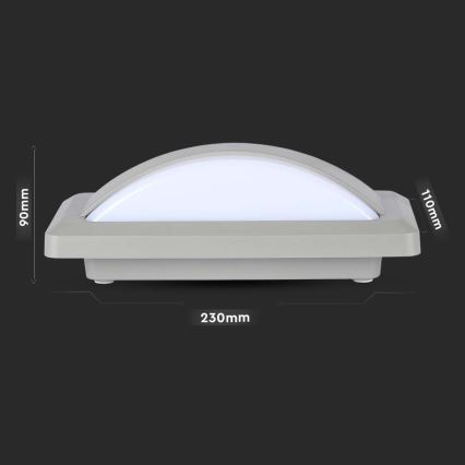 LED Επιτοίχιο φωτιστικό εξωτερικού χώρου LED/12W/230V 3000K IP65