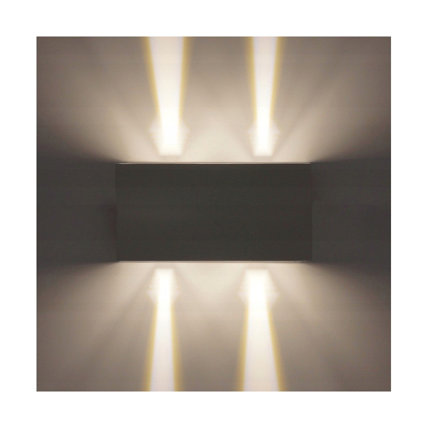 LED Επιτοίχιο φωτιστικό εξωτερικού χώρου LED/12W/230V IP54 λευκό