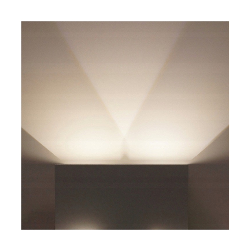 LED Επιτοίχιο φωτιστικό εξωτερικού χώρου LED/12W/230V IP54 λευκό