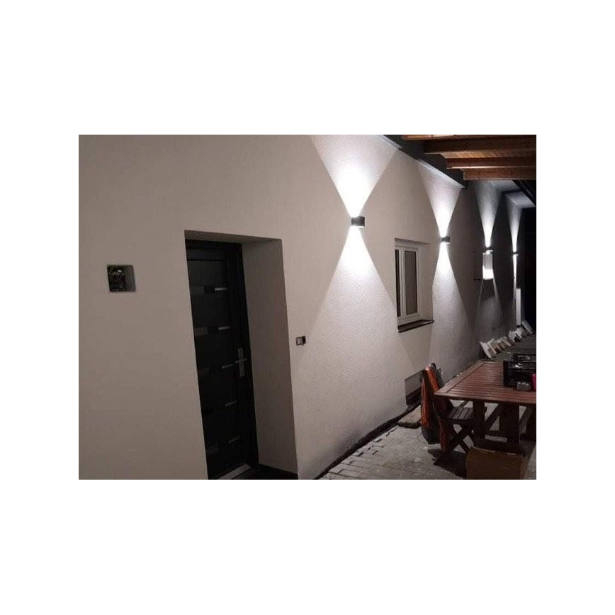 LED Επιτοίχιο φωτιστικό εξωτερικού χώρου LED/12W/230V IP54 λευκό