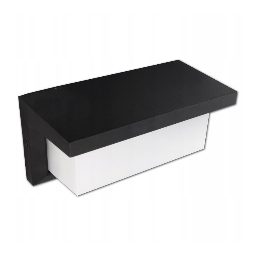 LED Επιτοίχιο φωτιστικό εξωτερικού χώρου LED/12W/230V IP54 μαύρο