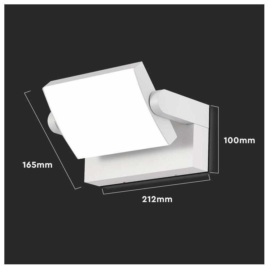 LED Επιτοίχιο φωτιστικό εξωτερικού χώρου LED/17W/230V 3000K IP65