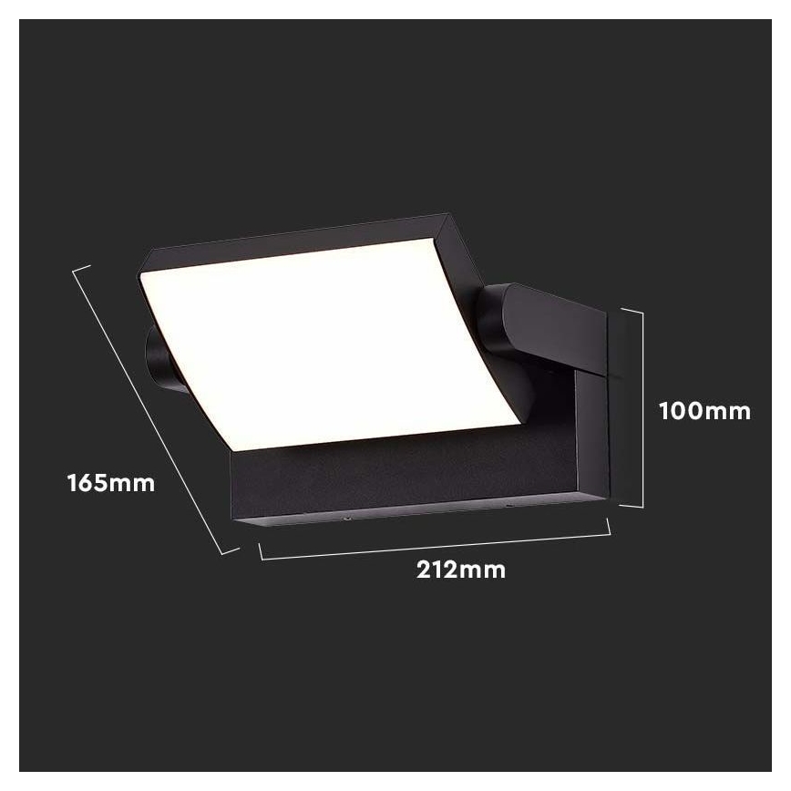 LED Επιτοίχιο φωτιστικό εξωτερικού χώρου LED/17W/230V 4000K IP65