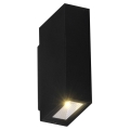 LED Επιτοίχιο φωτιστικό εξωτερικού χώρου ORLEAN 2xLED/2,5W/230V μαύρο IP54