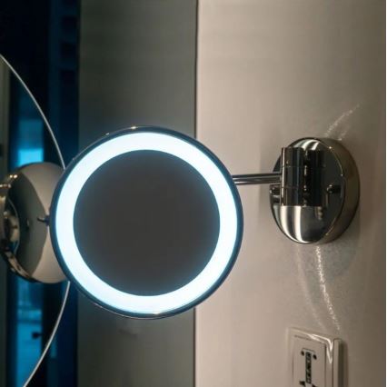 LED Επιτοίχιος καθρέφτης μακιγιάζ LED/3W/6V IP44