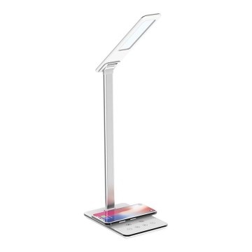LED Επιτραπέζιο Φωτιστικό Αφής με Ρύθμιση Φωτεινότητας και Ασύρματη Φόρτιση JOY LED/6W/230V + USB λευκό