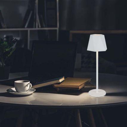 LED Επιτραπέζιο Φωτιστικό Αφής με Ρύθμιση Φωτεινότητας, Επαναφορτιζόμενο LED/4W/5V 3000-6000K 1800 mAh Λευκό