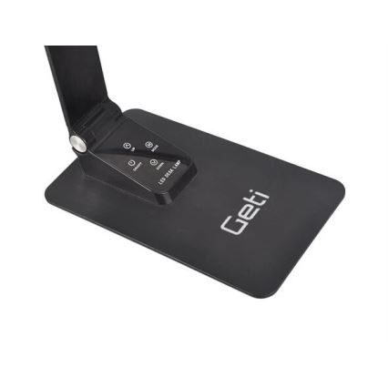 Ρυθμιζόμενο LED επιτραπέζιο φωτιστικό με USB LED/7W/230V 3000K/4000K/5500K μαύρο