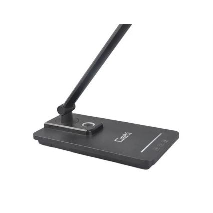 LED Ρυθμιζόμενο Επιτραπέζιο Φωτιστικό με USB LED/9W/230V 3000K/4000K/5500K μαύρο