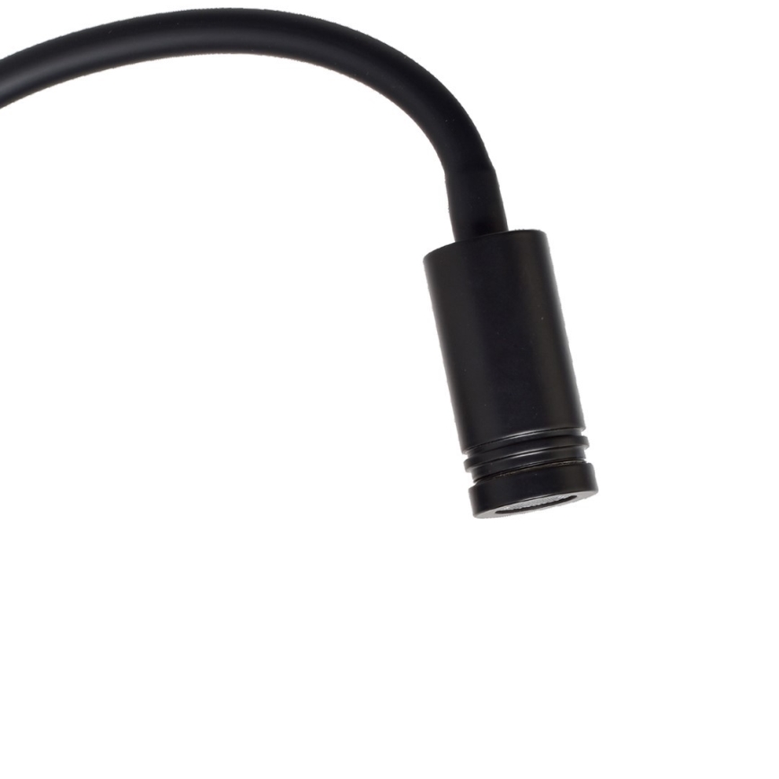 Ευέλικτο επιτοίχιο φωτιστικό LED BASE 1xLED/8W+1xLED/2W/230V μαύρο/ασημί
