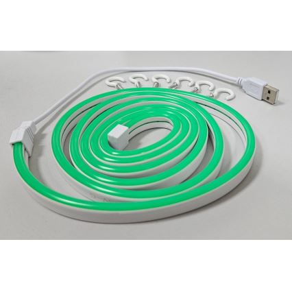 LED Εύκαμπτη ταινία NEON LED/5V USB 1,8 m πράσινο