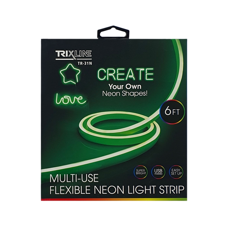 LED Εύκαμπτη ταινία NEON LED/5V USB 1,8 m πράσινο
