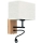 LED Εύκαμπτο φωστικό BOHO 1xE27/25W + LED/1W/230V δρυς