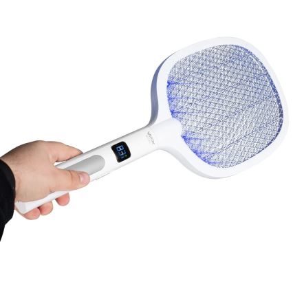 LED Ηλεκτρική παγίδα εντόμων 2 σε 1 με οθόνη LCD 1200 mAh/5V λευκό