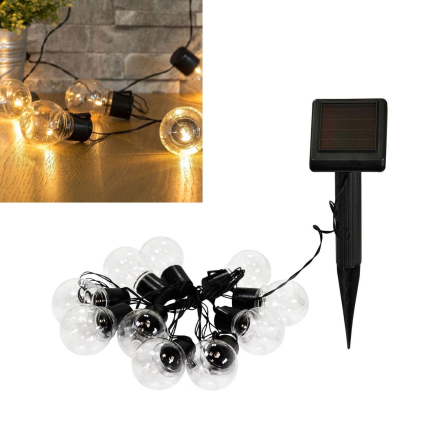 LED Ηλιακά διακοσμητικά λαμπάκια LED/1,2V 300 mAh 3,8 m IP44