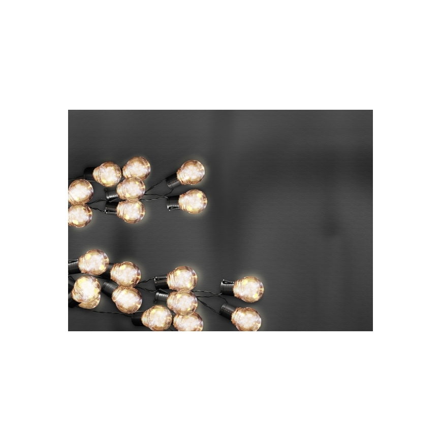 LED Ηλιακά διακοσμητικά λαμπάκια LED/1,2V 300 mAh 3,8 m IP44