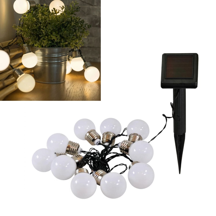 LED Ηλιακά διακοσμητικά λαμπάκια LED/1,2V 300 mAh 3,8 m IP44