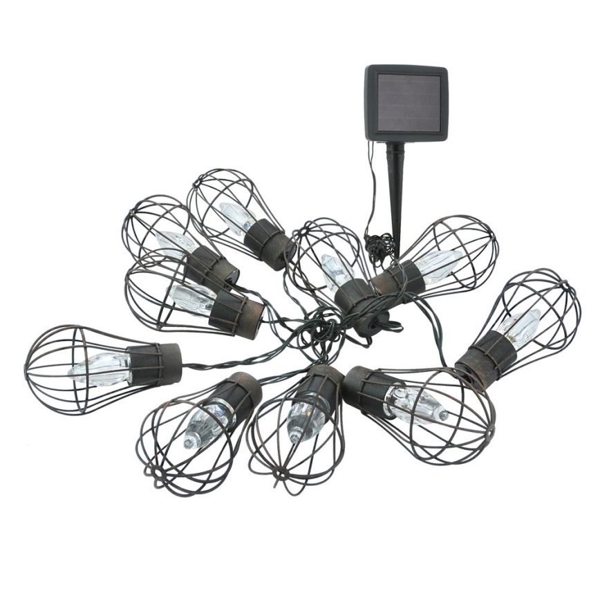 LED Ηλιακά λαμπάκια εξωτερικού χώρου  10xLED/1,2V 300 mAh 3,8 m IP44