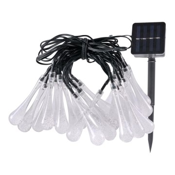 LED Ηλιακή αλυσίδα ICE 30xLED/1,2V 300 mAh IP44