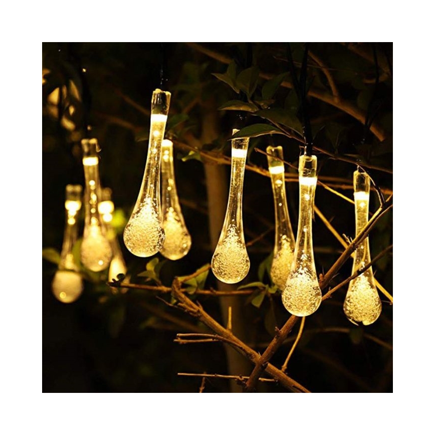 Ηλιακή αλυσίδα LED με αισθητήρα λυκόφωτος 20xLED/0,72W/1,2V 600 mAh 4,7μ IP44