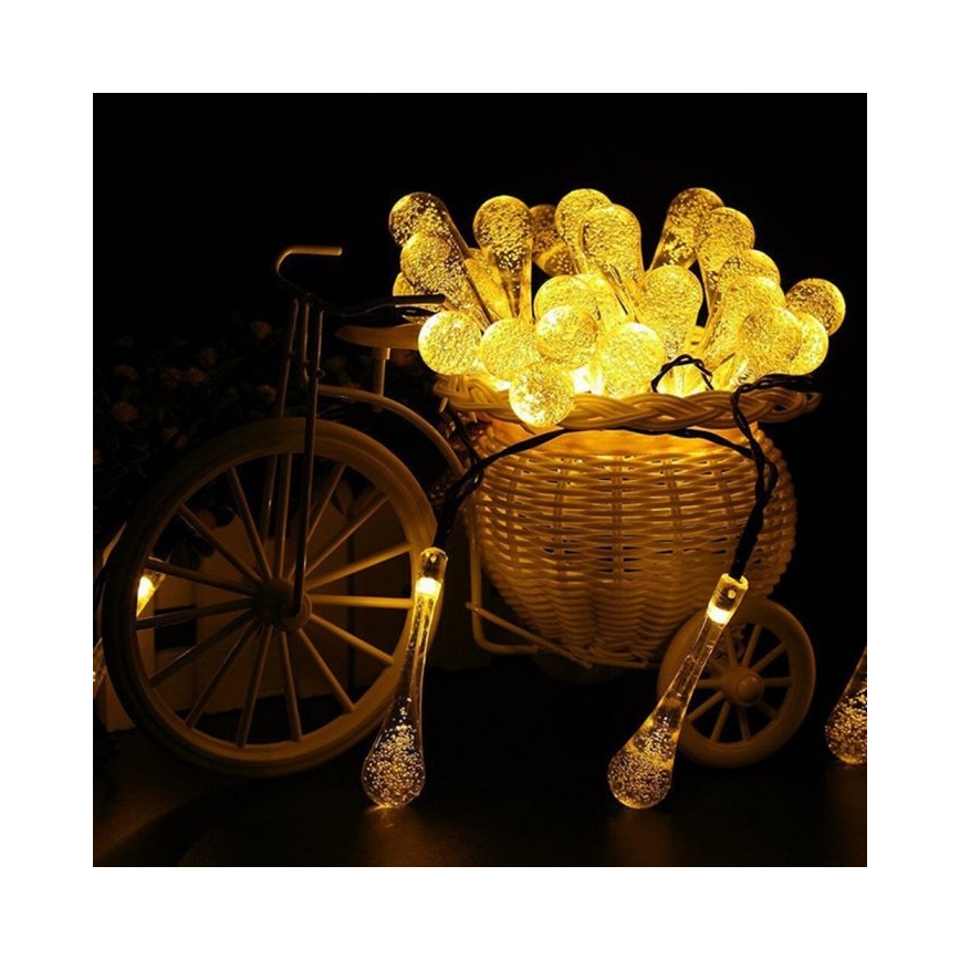 Ηλιακή αλυσίδα LED με αισθητήρα λυκόφωτος 20xLED/0,72W/1,2V 600 mAh 4,7μ IP44