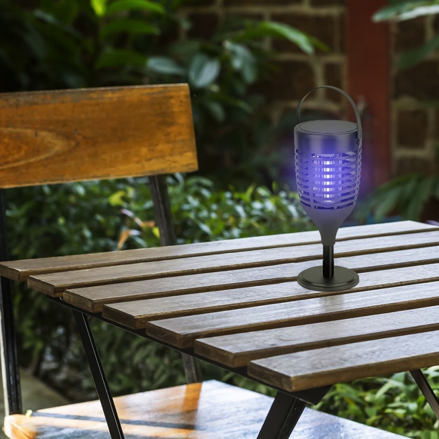LED Ηλιακό εντομοκτόνο 3σε1 LED/1,3W/3,7V IP24 20 ματ