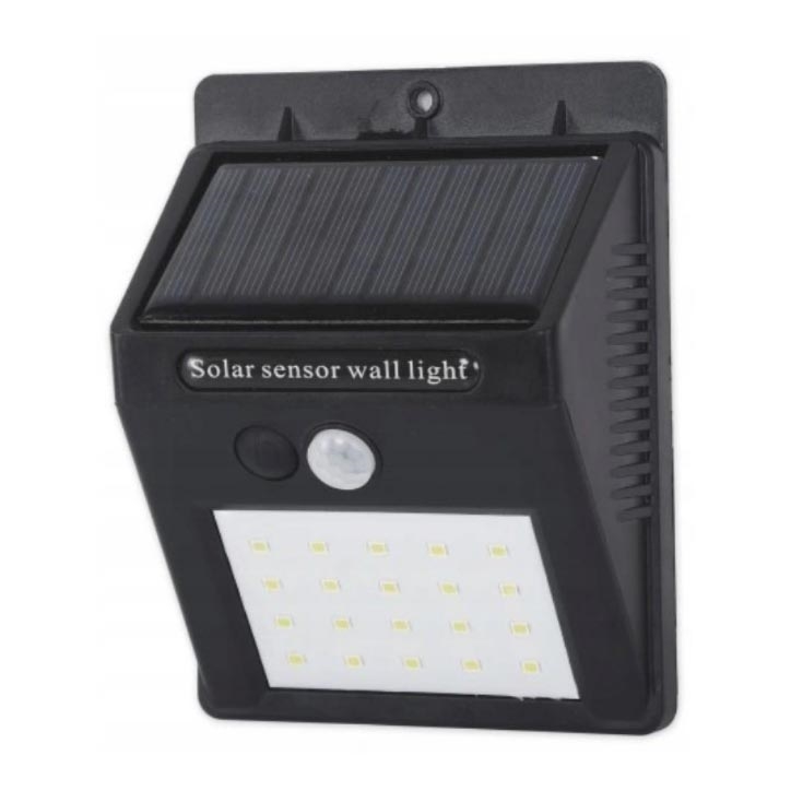 LED ηλιακό επιτοίχιο φωτιστικό με αισθητήρα LED/0,55W/3,7V 1200 mAh IP65