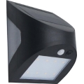 LED ηλιακό επιτοίχιο φωτιστικό με αισθητήρα LED/3W/3,7V 3000/4000K 1200 mAh IP54 μαύρο
