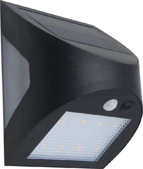 LED ηλιακό επιτοίχιο φωτιστικό με αισθητήρα LED/3W/3,7V 3000/4000K 1200 mAh IP54 μαύρο