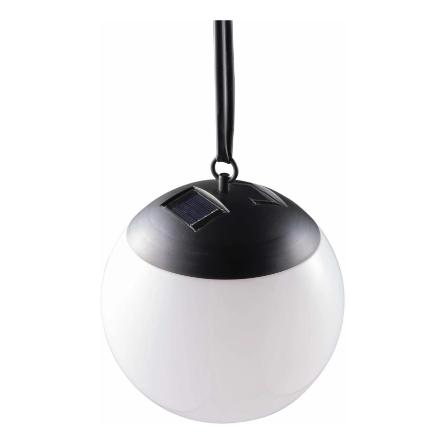 LED Ηλιακό κρεμαστό φωτιστικό KIARA LED/1,2V 600 mAh IP44 μαύρο