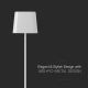 Ηλιακό LED Dimmable μαγνητικό επιτραπέζιο φωτιστικό αφής επαναφορτιζόμενο LED/5W/5V 3000-6000K 3600 mAh IP65 λευκό