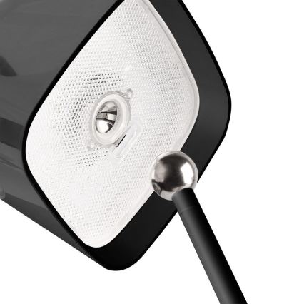 LED Ηλιακό ρυθμιζόμενο μαγνητικό επιτραπέζιο φωτιστικό με αφής, επαναφορτιζόμενο LED/5W/5V 3000-6000K 3600 mAh IP65 μαύρο