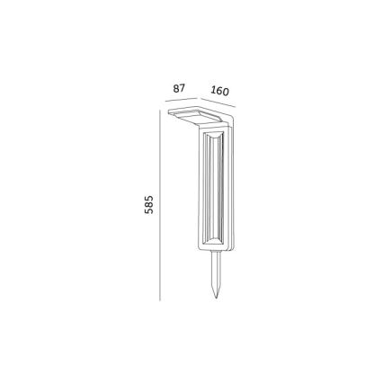 Ηλιακός λαμπτήρας LED LED/0,2W/3,7V 6500K IP44 2200 mAh