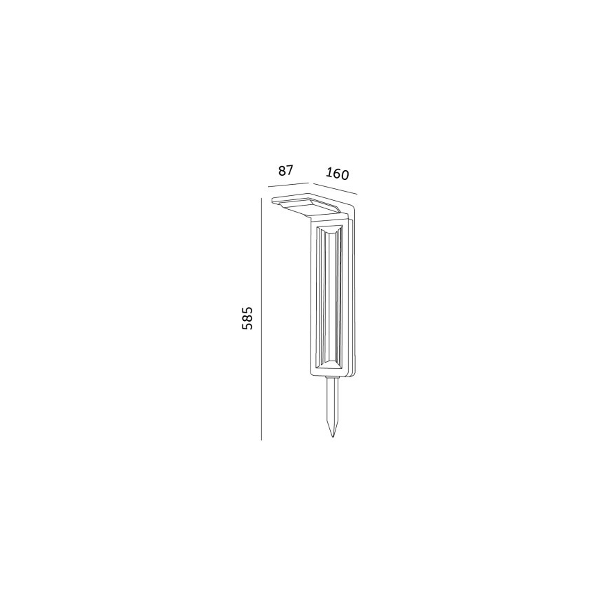 Ηλιακός λαμπτήρας LED LED/0,2W/3,7V 6500K IP44 2200 mAh
