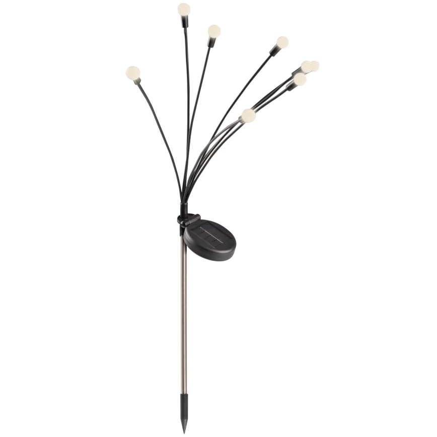Ηλιακό φωτιστικό LED FIORINI 8xLED/1,2V 600 mAh IP44 μαύρο