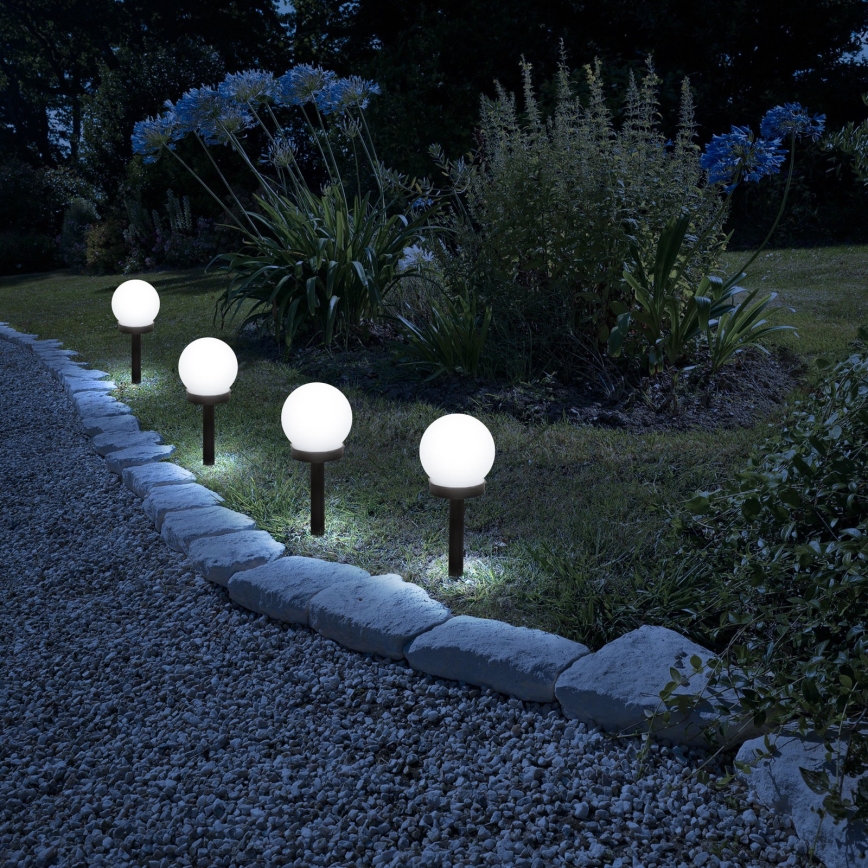 LED Ηλιακό φωτιστικό LED/1,2V 40mAh IP44 μαύρο