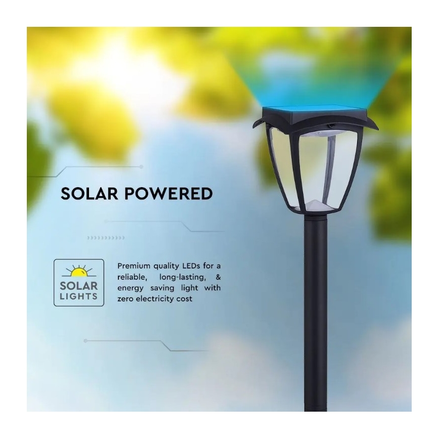 LED Ηλιακό φωτιστικό LED/2W/230V 93 cm 3000/6000K IP65