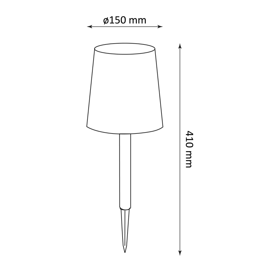 LED ηλιακό φωτιστικό RUMBA LED/1,2V IP44