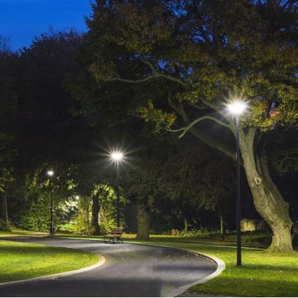 LED Ηλιακό φωτιστικό κήπου με αισθητήρα LED/10W/3,2V 6500K IP65 25000 mAh + τηλεχειριστήριο