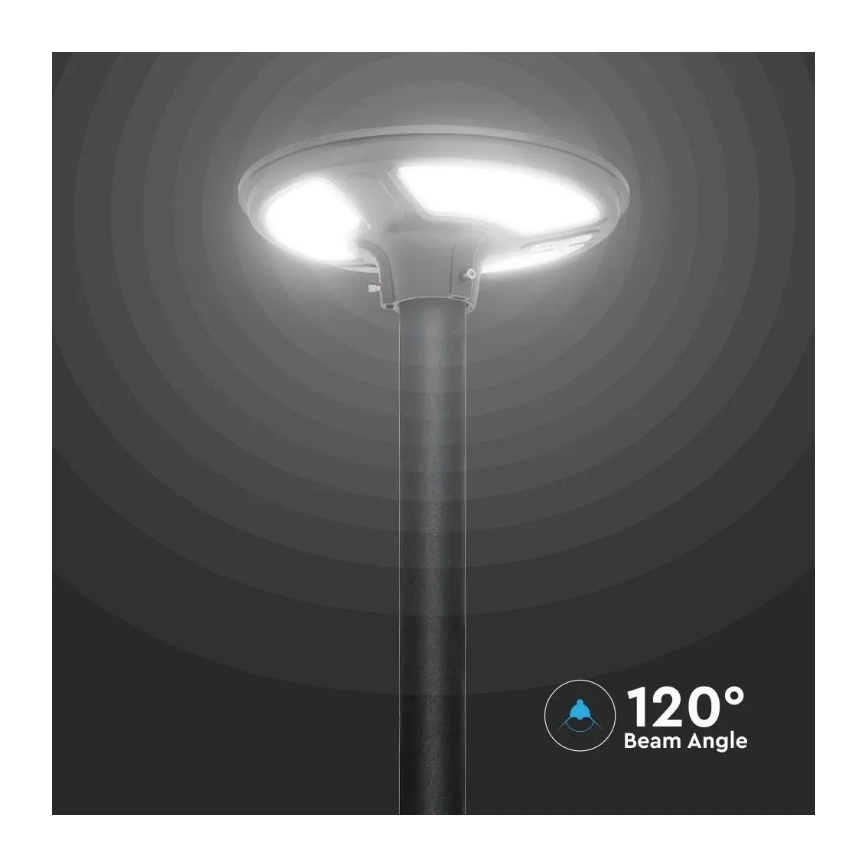 LED Ηλιακό φωτιστικό κήπου με αισθητήρα LED/10W/3,2V 6500K IP65 25000 mAh + τηλεχειριστήριο