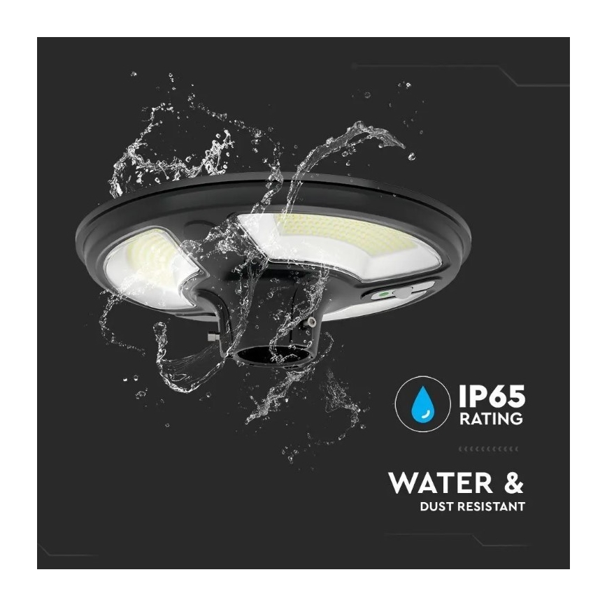 LED Ηλιακό φωτιστικό κήπου με αισθητήρα LED/10W/3,2V 6500K IP65 25000 mAh + τηλεχειριστήριο