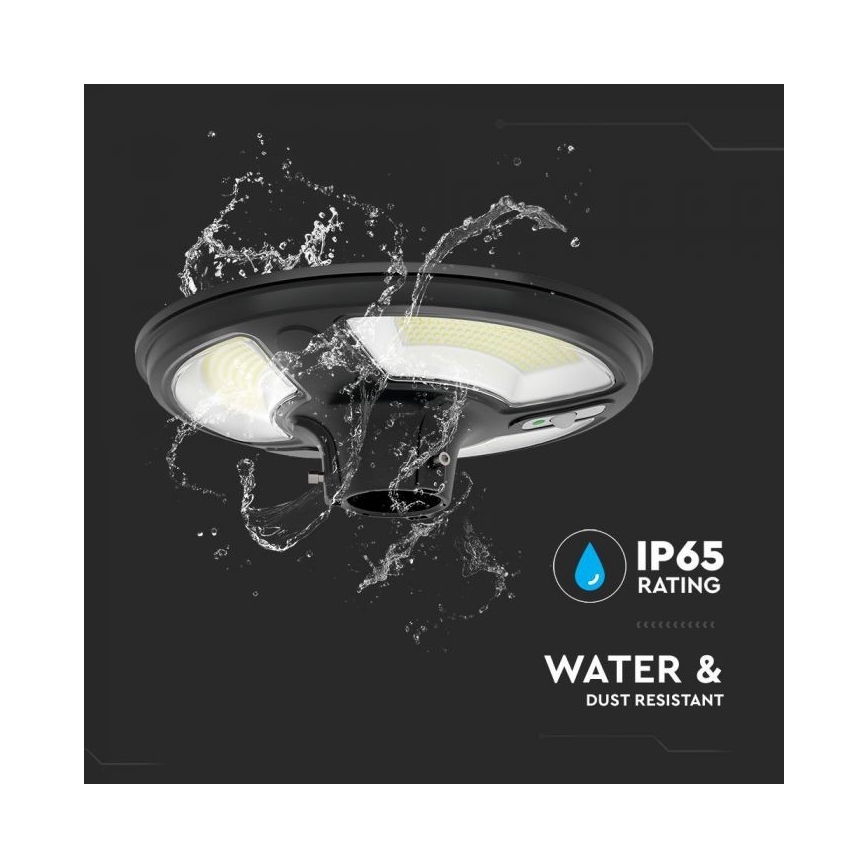 LED Ηλιακό φωτιστικό κήπου με αισθητήρα LED/10W/3,2V IP65 4000K 15000 mAh + τηλεχειριστήριο