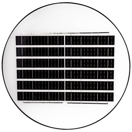 LED Dimmable ηλιακό φωτιστικό δρόμου με αισθητήρα LED/15W/6V 11000 mAh 6500K IP65 μαύρο + τηλεχειριστήριο