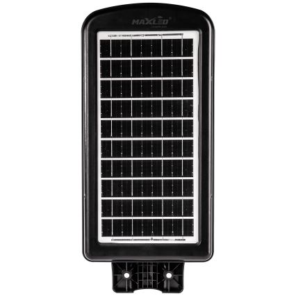 LED Dimmable ηλιακό φωτιστικό δρόμου με αισθητήρα LED/180W/6V 11000 mAh 6500K IP65 μαύρο + τηλεχειριστήριο