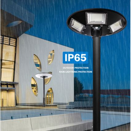 LED Dimmable ηλιακό φωτιστικό δρόμου με αισθητήρα LED/22W/6V 18000 mAh 6500K IP65 μαύρο + τηλεχειριστήριο